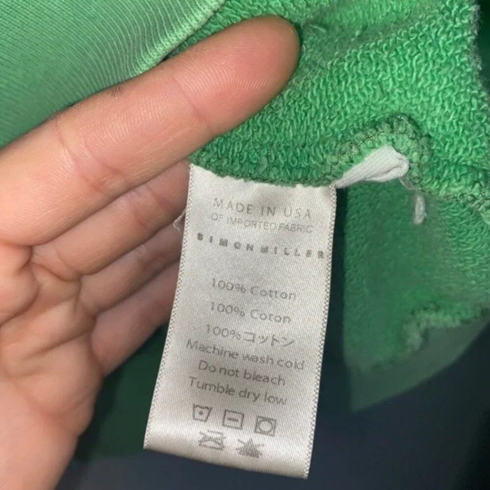 Simon Miller Oversized Distressed Green Hoodie - Picture 4 of 9